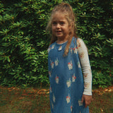 Konges Sløjd A/S WOVEN DRESSES bow kitty denim