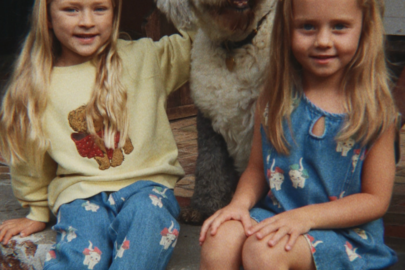 Konges Sløjd A/S WOVEN DRESSES bow kitty denim