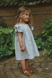Konges Sløjd A/S WOVEN DRESSES cherry blue coeur