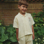 Konges Sløjd A/S WOVEN SHORT SLEEVE SHIRTS sea mist