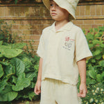 Konges Sløjd A/S WOVEN SHORT SLEEVE SHIRTS sea mist