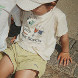 Konges Sløjd A/S WOVEN SHORTS & BLOOMERS pale olive green/ermine