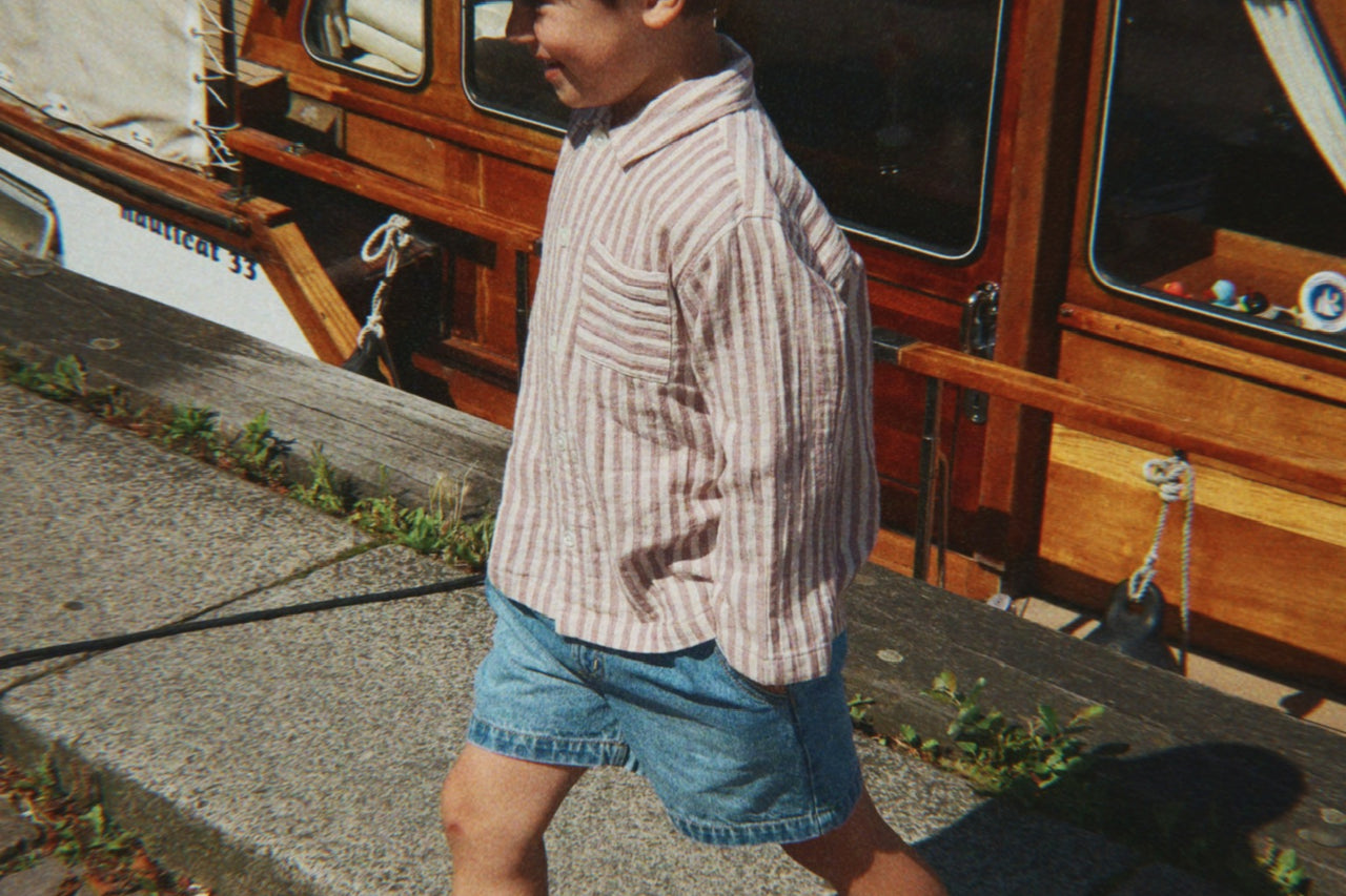 Konges Sløjd A/S WOVEN SHIRTS red stripe