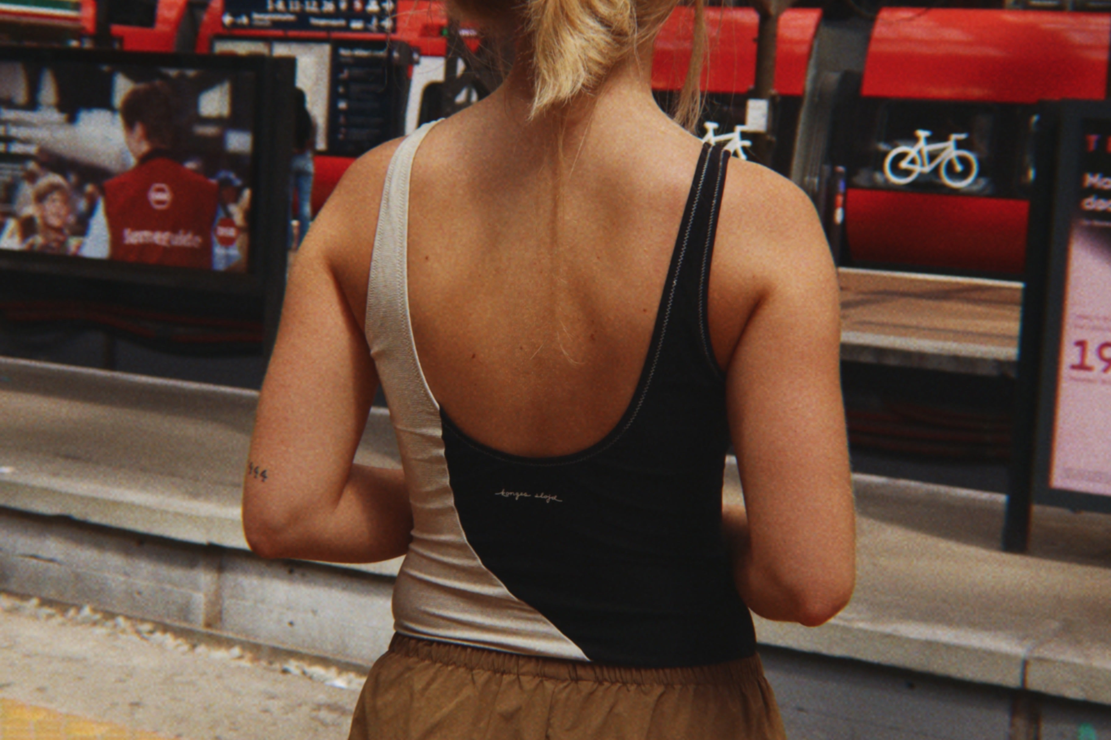 Konges Sløjd A/S WOVEN SHORTS & BLOOMERS pale olive green/ermine