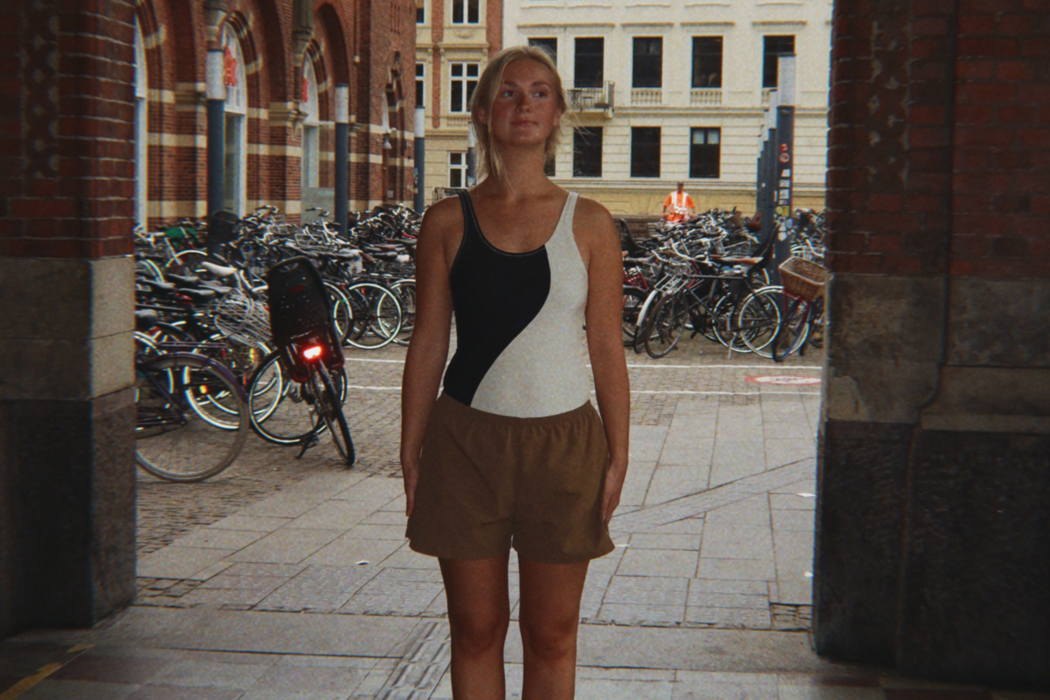 Konges Sløjd A/S WOVEN SHORTS & BLOOMERS pale olive green/ermine