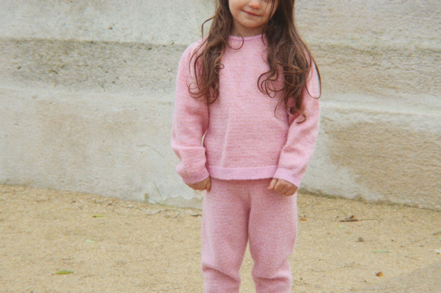 Konges Sløjd A/S KNITTED PANTS purple/pink dolphin