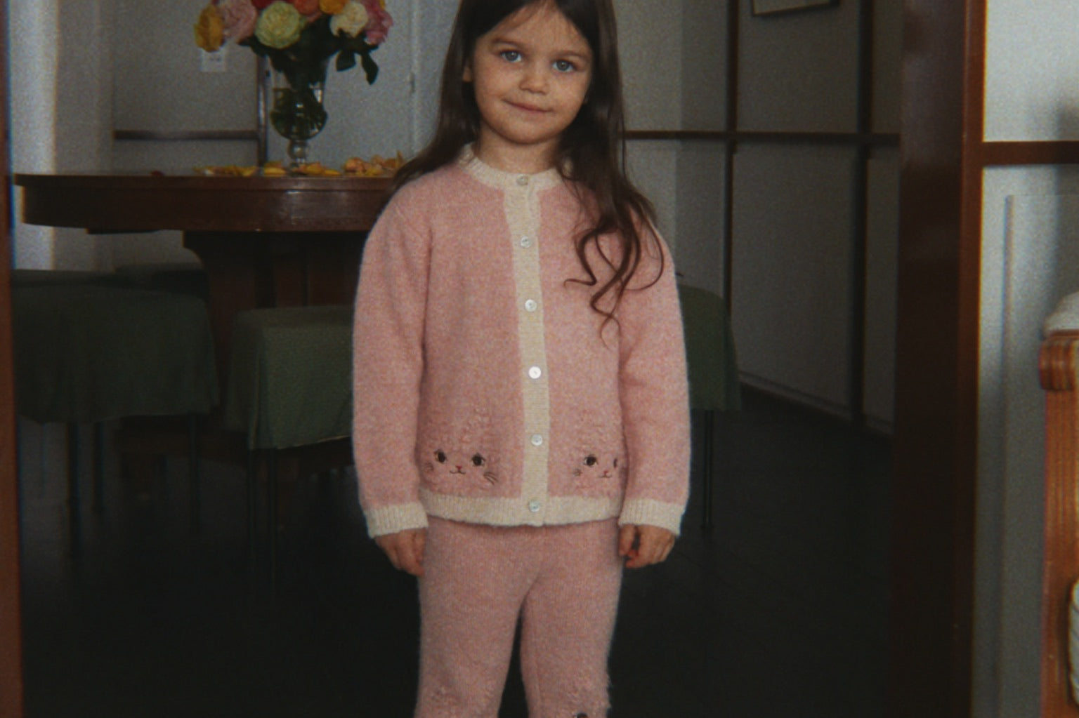 Konges Sløjd A/S KNITTED PANTS silver pink