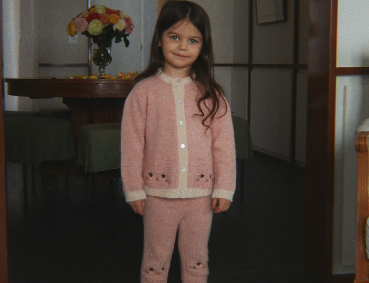 Konges Sløjd A/S KNITTED PANTS silver pink