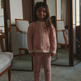 Konges Sløjd A/S KNITTED PANTS silver pink
