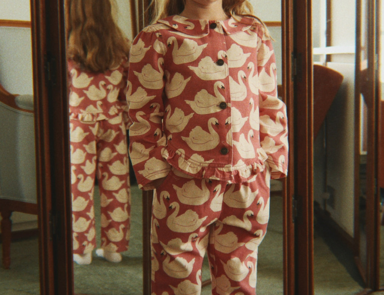 Konges Sløjd A/S WOVEN JACKETS & VESTS swan rose
