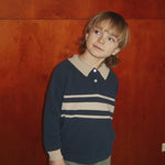 Konges Sløjd A/S WOVEN PANTS milk verte stripe