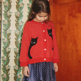 Konges Sløjd A/S KNITTED CARDIGANS cat rouge