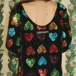 Konges Sløjd A/S JERSEY DRESSES amour sequin
