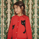 Konges Sløjd A/S KNITTED CARDIGANS cat rouge