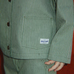 Konges Sløjd A/S WOVEN JACKETS & VESTS milk verte stripe