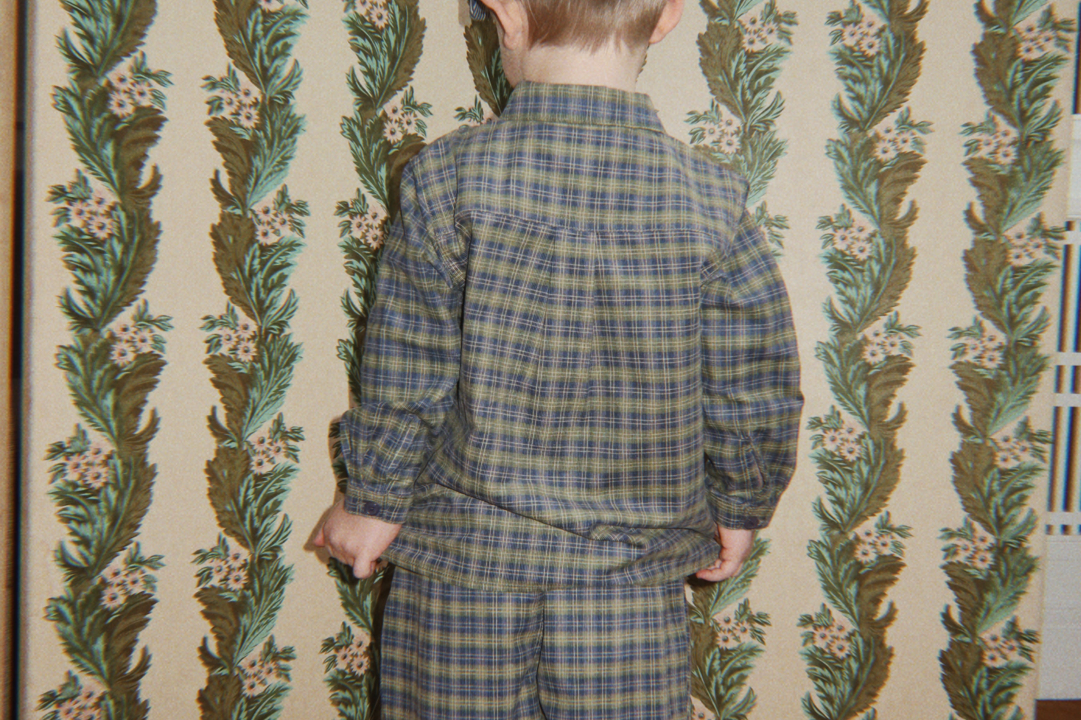 Konges Sløjd A/S WOVEN PANTS laurel blue check