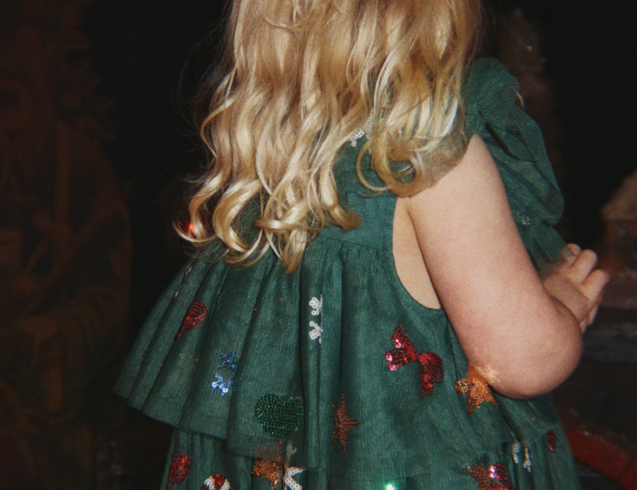 Konges Sløjd A/S WOVEN DRESSES hunter green