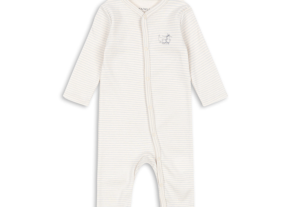 Konges Sløjd A/S Onesies tea stripe gray dawn