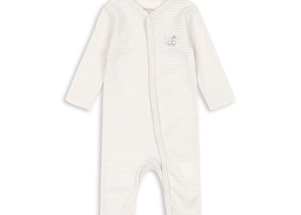 Konges Sløjd A/S Onesies tea stripe gray dawn