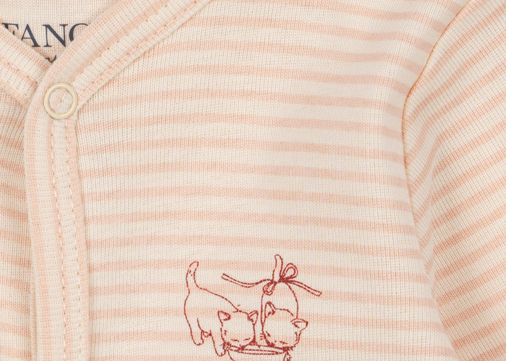 Konges Sløjd A/S Onesies tea stripe cameo