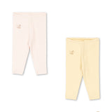 Konges Sløjd A/S JERSEY PANTS banana crepe/creole pink