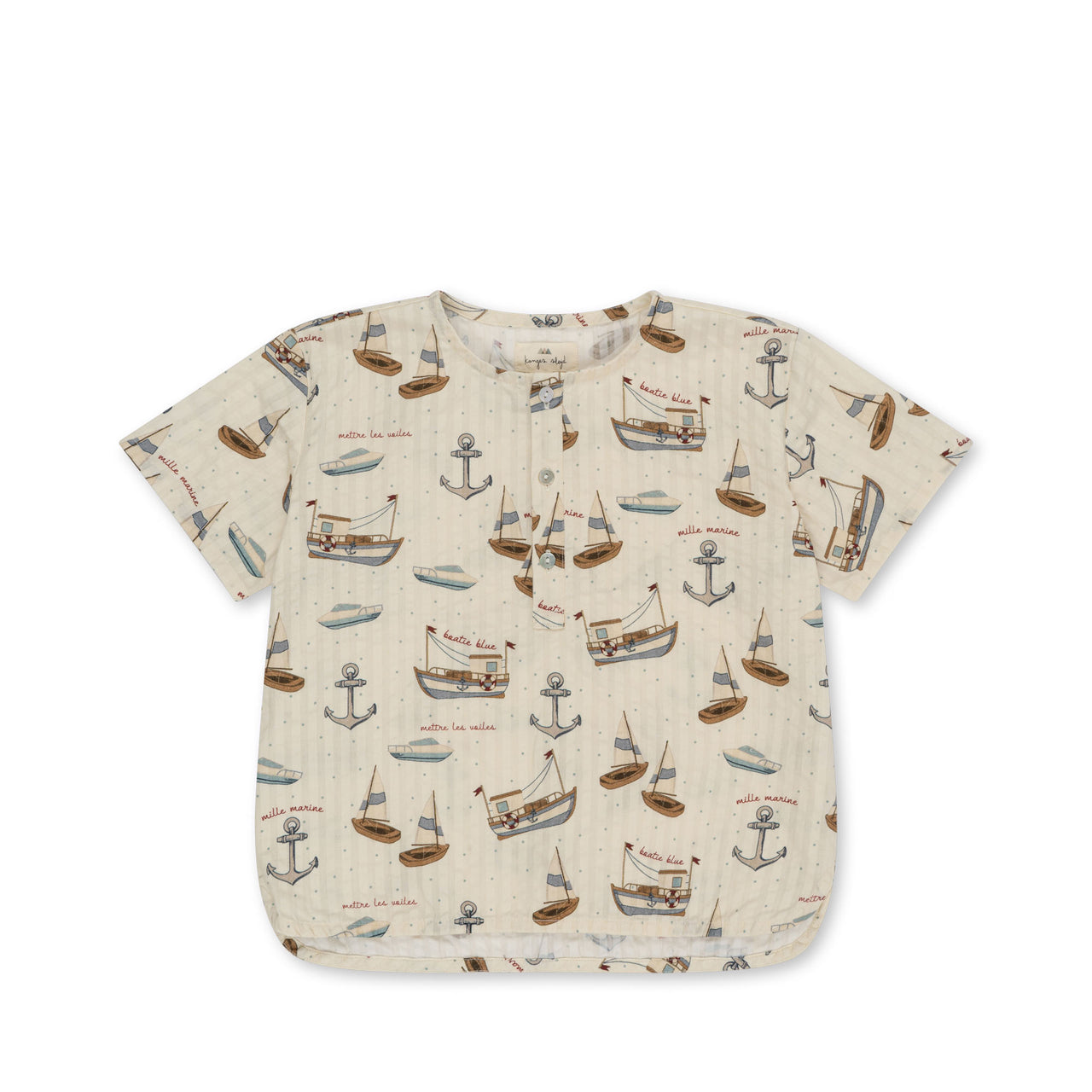 Konges Sløjd A/S WOVEN SHORT SLEEVE SHIRTS sail away