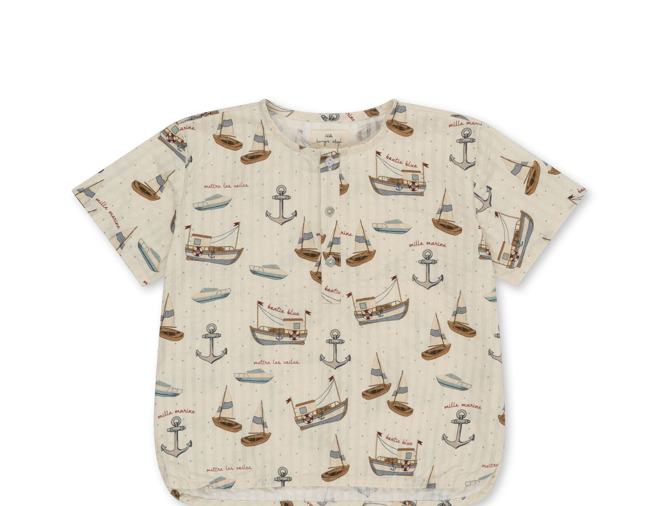 Konges Sløjd A/S WOVEN SHORT SLEEVE SHIRTS sail away
