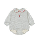 Konges Sløjd A/S Rompers stripe bluie