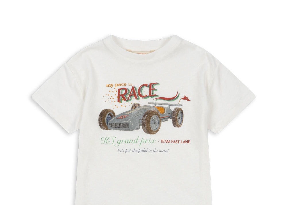 Konges Sløjd A/S Jersey T-Shirts race white