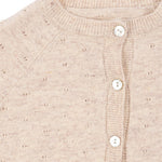 Konges Sløjd A/S Gebreide Cardigans off white melange pointelle