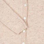 Konges Sløjd A/S Gebreide Cardigans off white melange pointelle