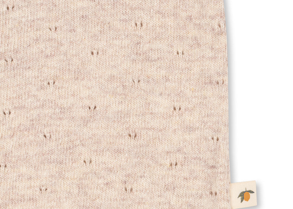 Konges Sløjd A/S Gebreide Cardigans off white melange pointelle