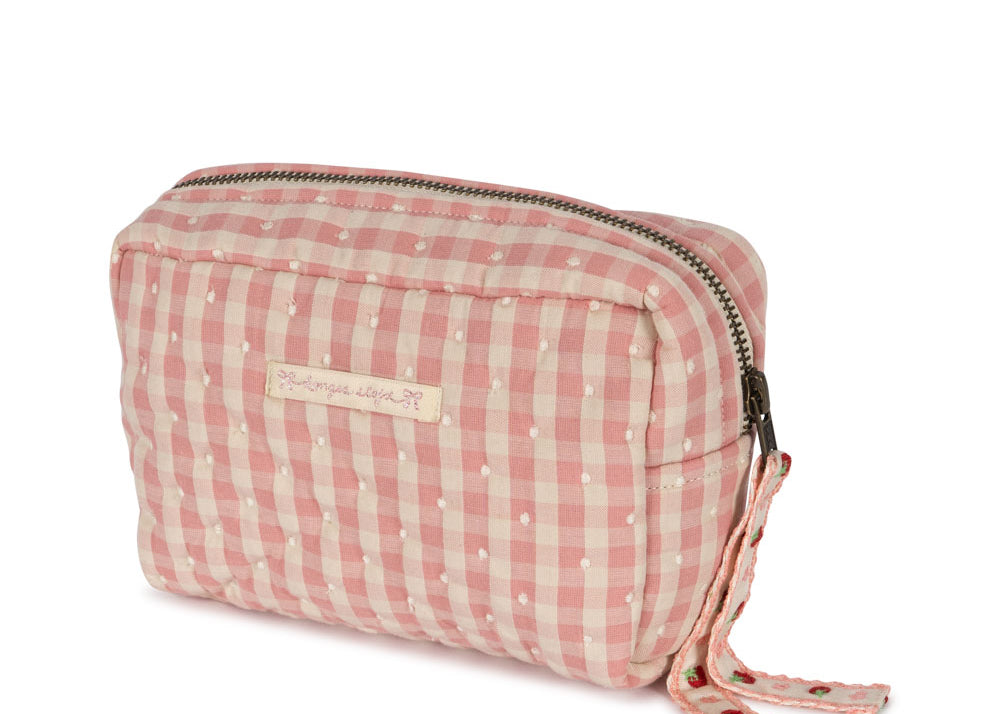 Konges Sløjd A/S Toilettassen powder pink check