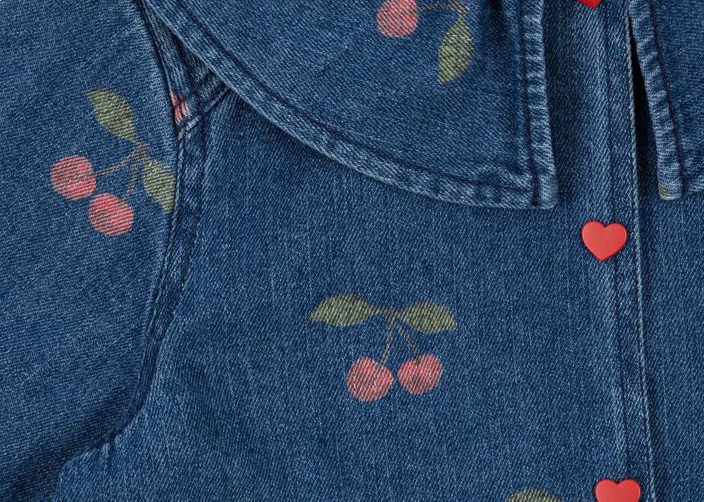 Konges Sløjd A/S Geweven Jacks En Vesten ma grande cerise denim
