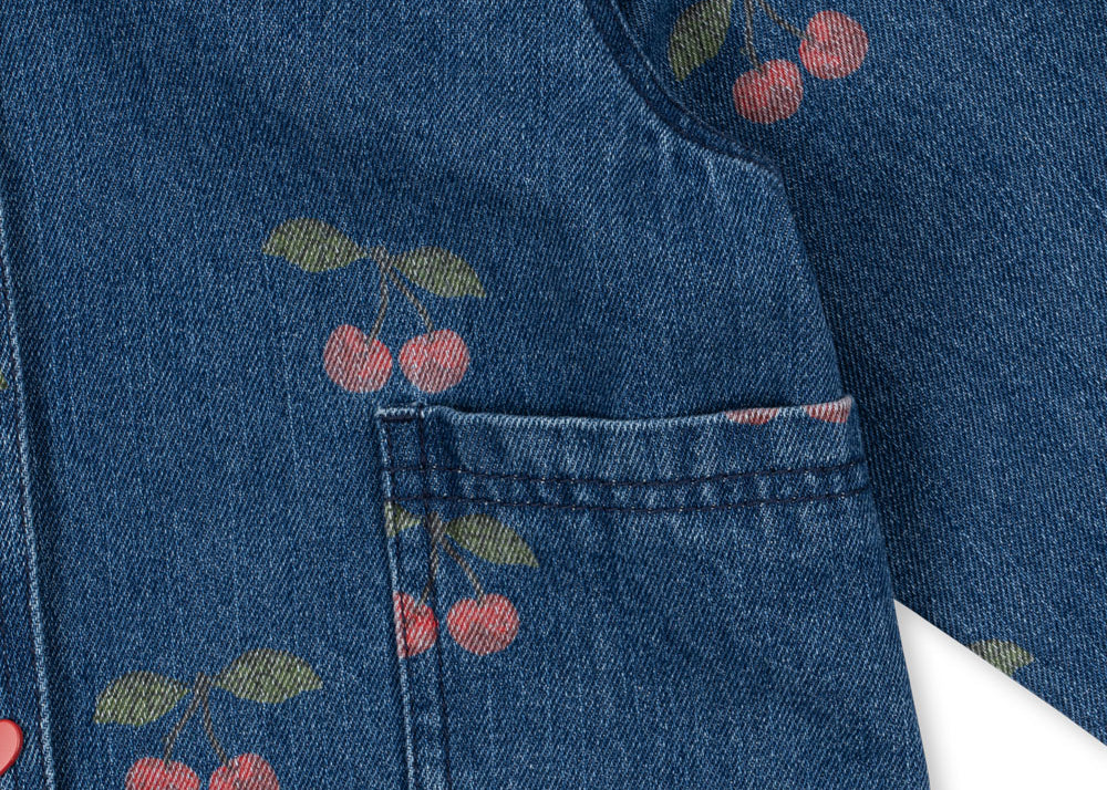 Konges Sløjd A/S Geweven Jacks En Vesten ma grande cerise denim