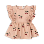 Konges Sløjd A/S Geweven Shirts Met Korte Mouwen ma grande cerise blush