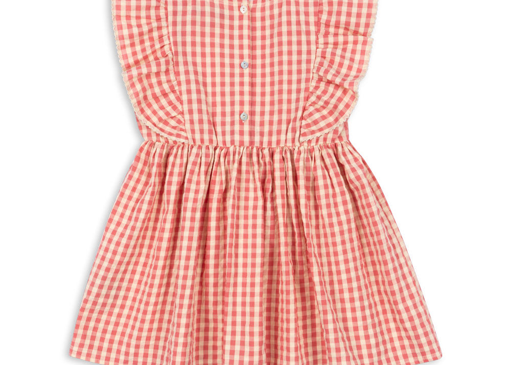 Konges Sløjd A/S WOVEN DRESSES flamingo plume check