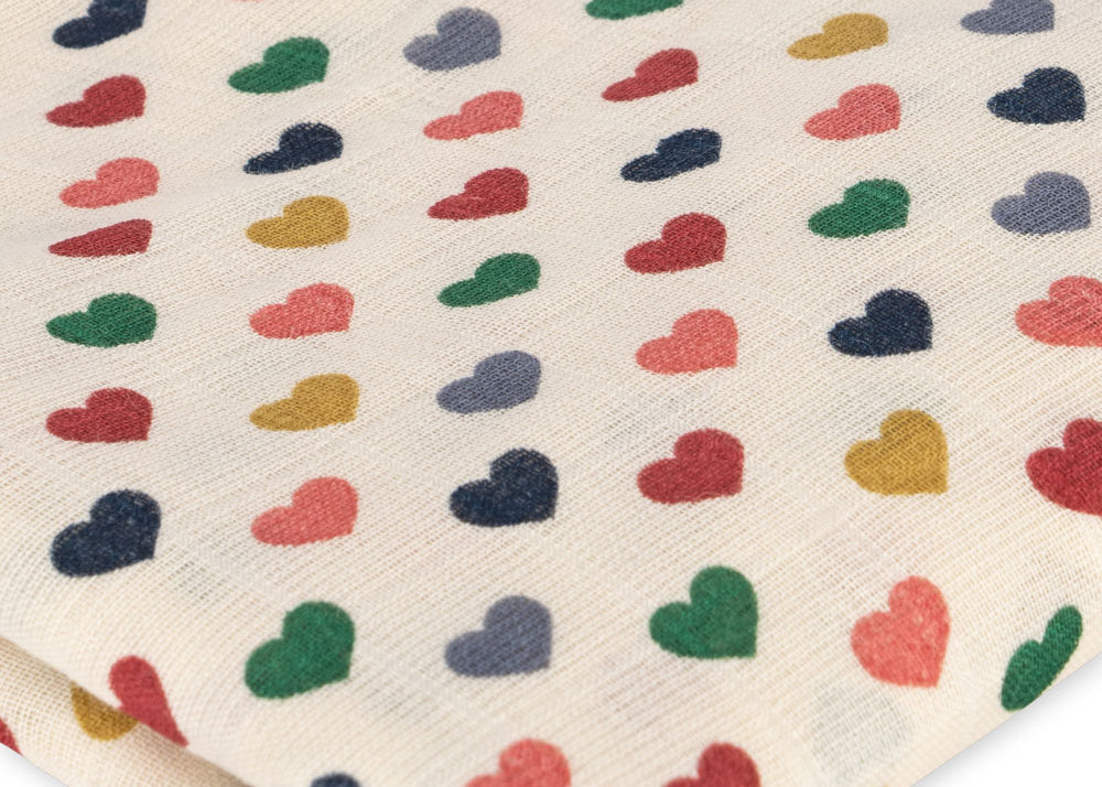 Konges Sløjd A/S Hydrofiele doeken coeur coloré