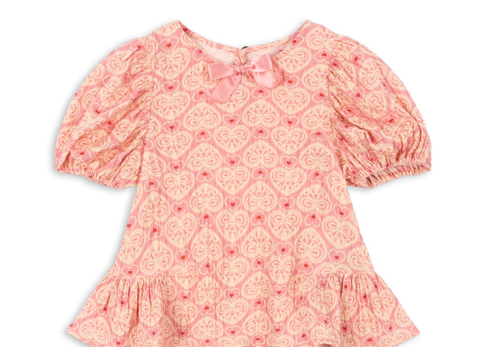 Konges Sløjd A/S Geweven Shirts Met Korte Mouwen lacy pink