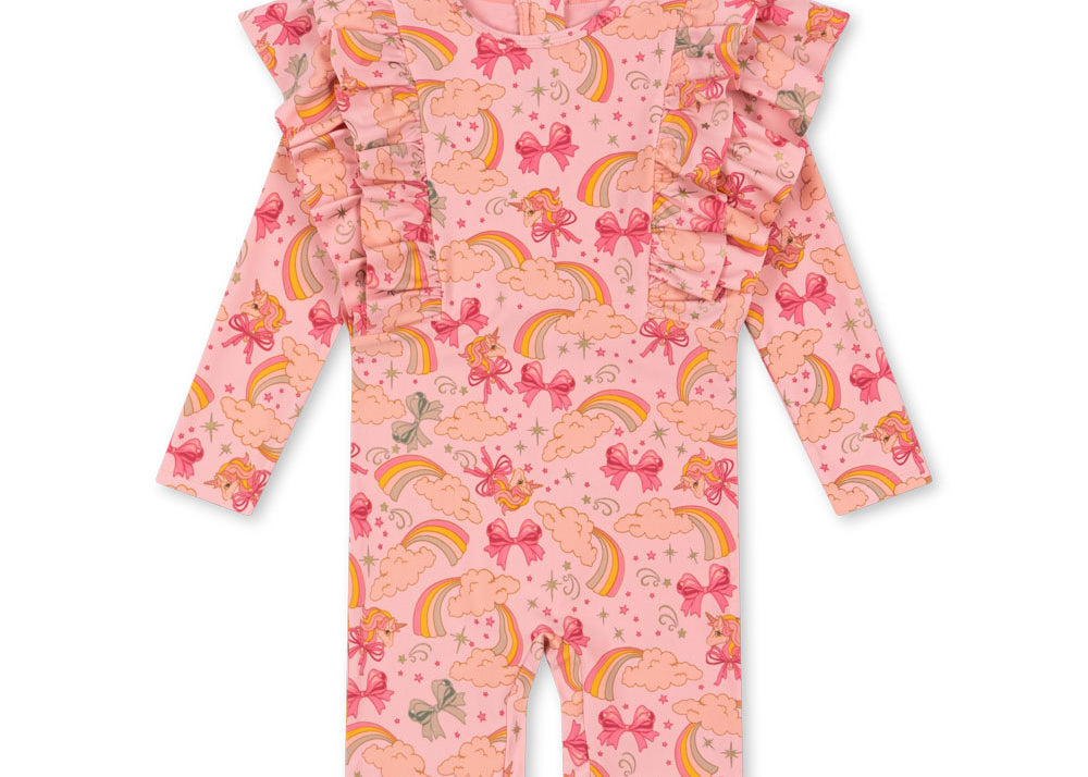 Konges Sløjd A/S Uv-Onesies rainbow bow