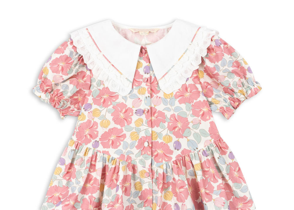 Konges Sløjd A/S Geweven Shirts Met Korte Mouwen fleur anglaise