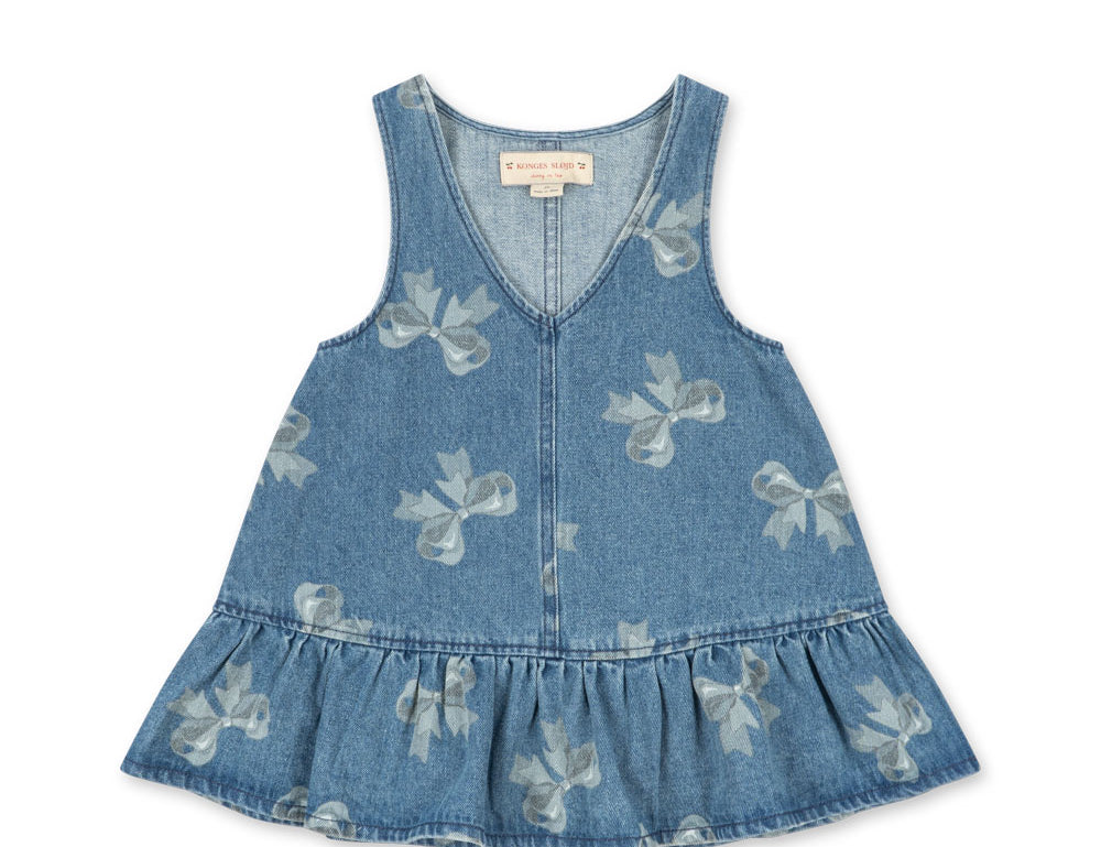 Konges Sløjd A/S WOVEN DRESSES bella bow blu