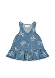 Konges Sløjd A/S WOVEN DRESSES bella bow blu