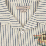 Konges Sløjd A/S Geweven Shirts Met Korte Mouwen stripe bluie