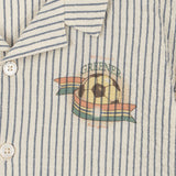 Konges Sløjd A/S Geweven Shirts Met Korte Mouwen stripe bluie