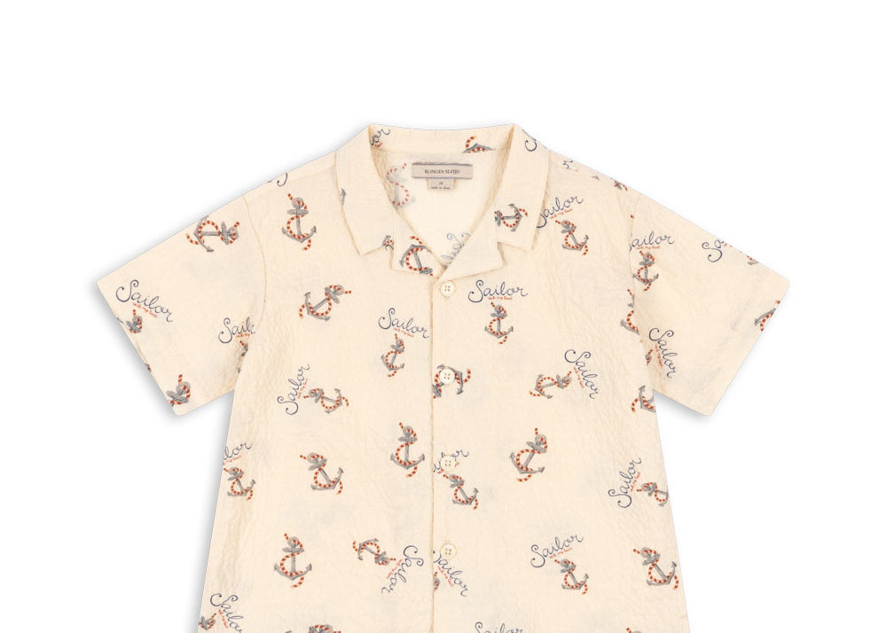 Konges Sløjd A/S Geweven Shirts Met Korte Mouwen rock my boat