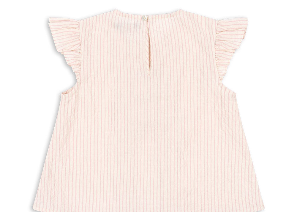 Konges Sløjd A/S Geweven Shirts Met Korte Mouwen peony stripe