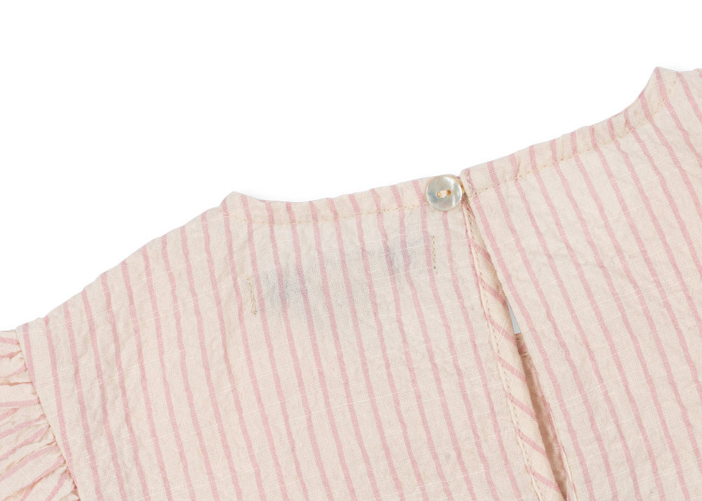 Konges Sløjd A/S Geweven Shirts Met Korte Mouwen peony stripe
