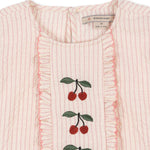 Konges Sløjd A/S Geweven Shirts Met Korte Mouwen peony stripe