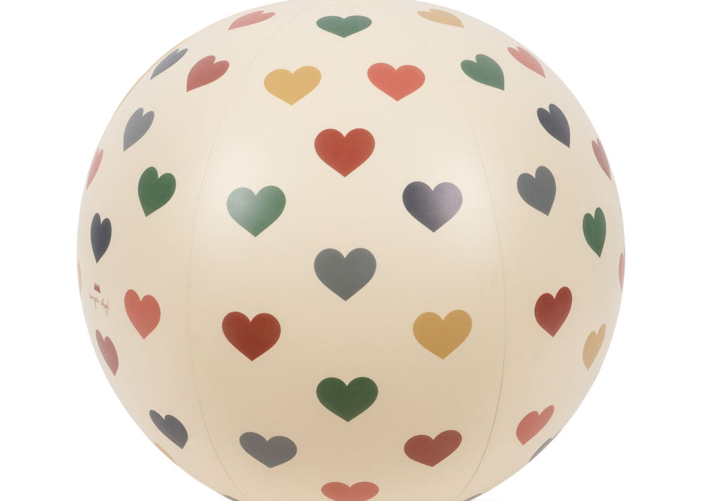 Konges Sløjd A/S Strandballen bon coeur coloré